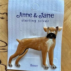 NEW Sterling Silver Boxer Pin by Anne and Jane